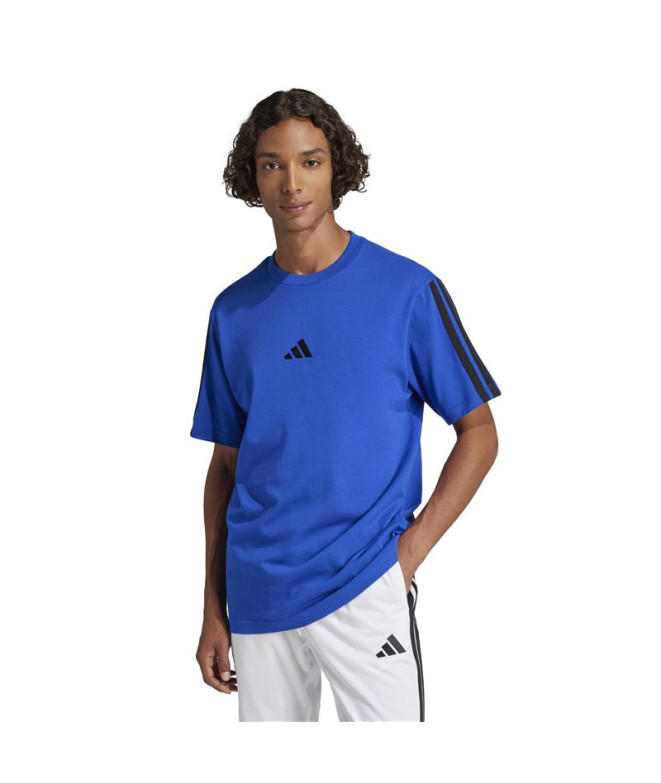 T-shirt adidas 3 Bandes Sj Homme Bleu/Noir