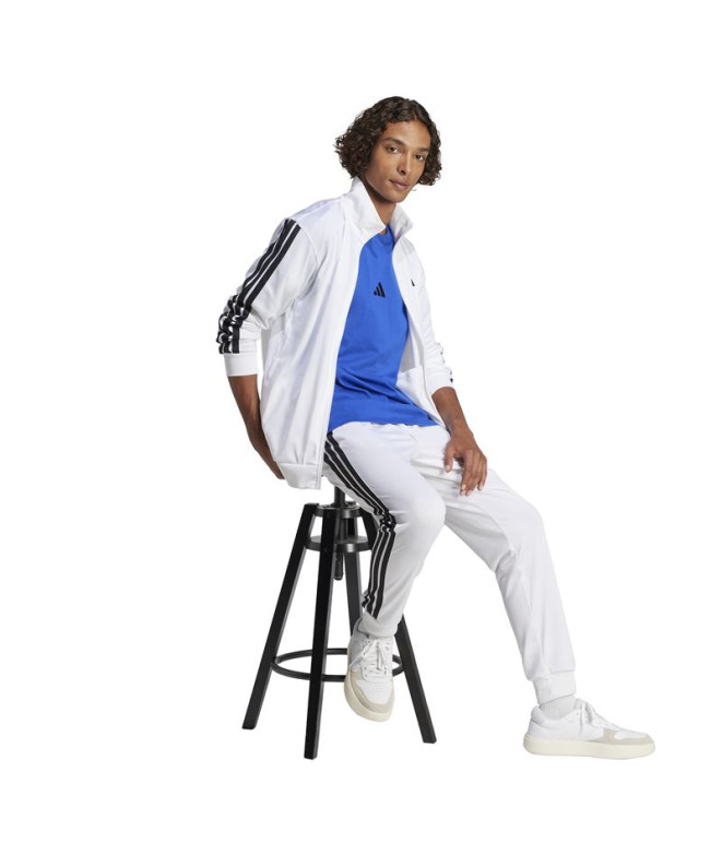 Camiseta adidas 3 Bandas Sj Homem Azul/Preto