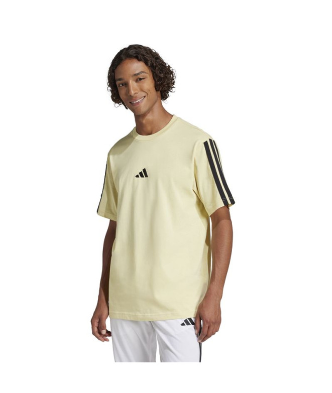 Camiseta adidas 3 Bandas Sj Homem Azul Menta/Preto