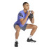 T-shirt de Fitness adidas Gym+ 3 Bandas Homme Bleu/Noir
