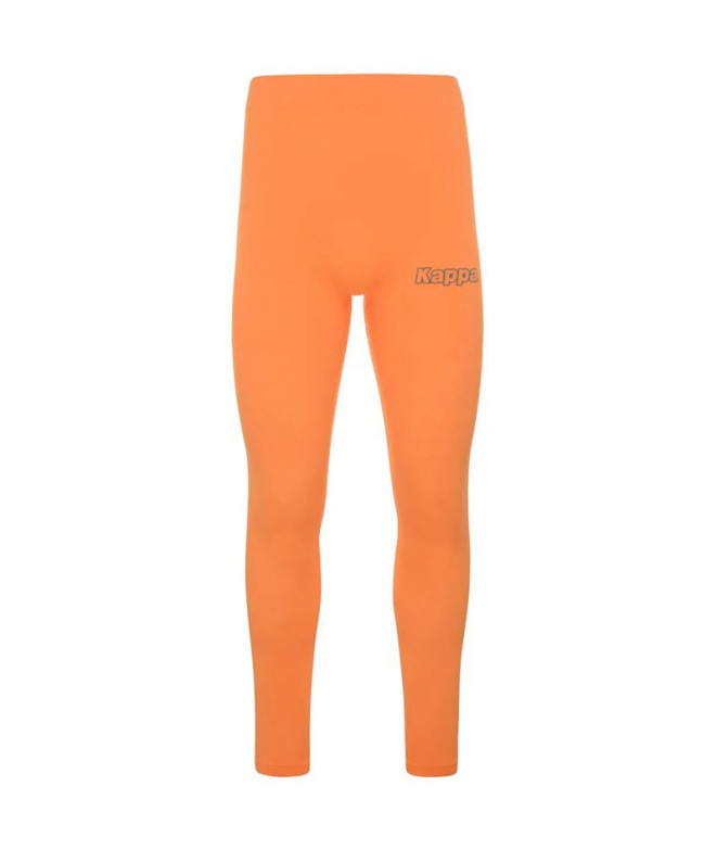Pantalón Térmico Kappa 4Skin Kombat Bant Hombre Neon Naranja