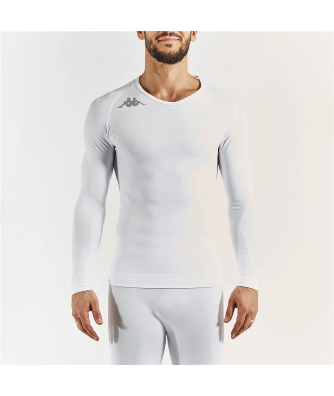 Camiseta Térmica Kappa Kappa4Skin Kombat Bongv Blanco
