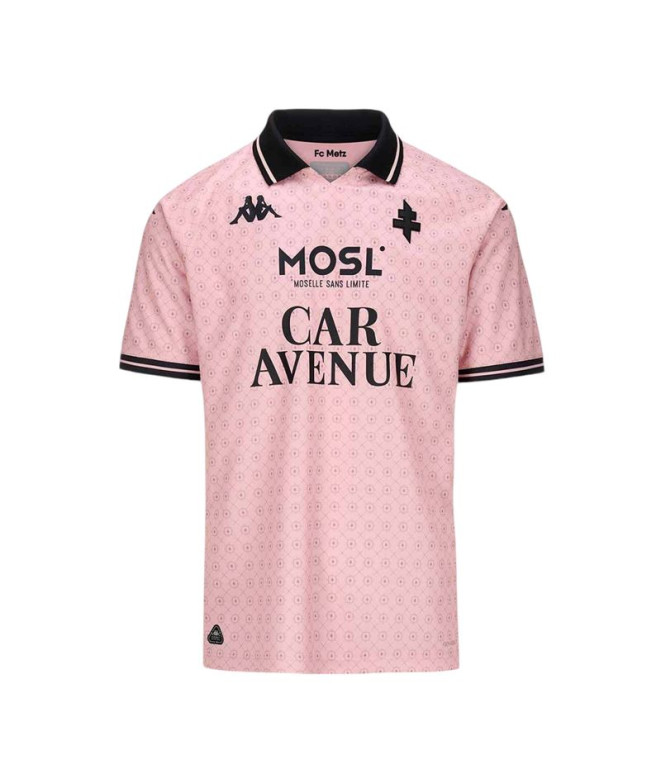 Moletom Kappa Kombat Third Fc Metz Homem Rosa Skin/Preto/Sponsor