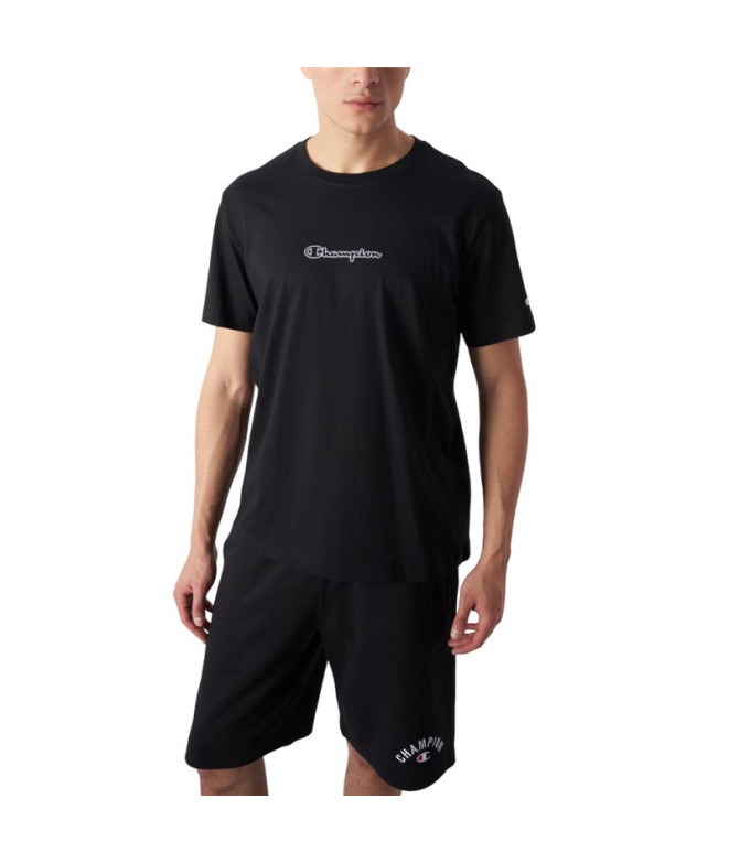 Camiseta Champion SS Hombre Negro