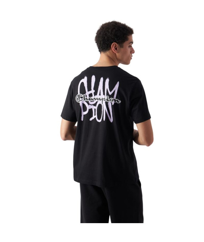 Camiseta Champion SS Hombre Negro