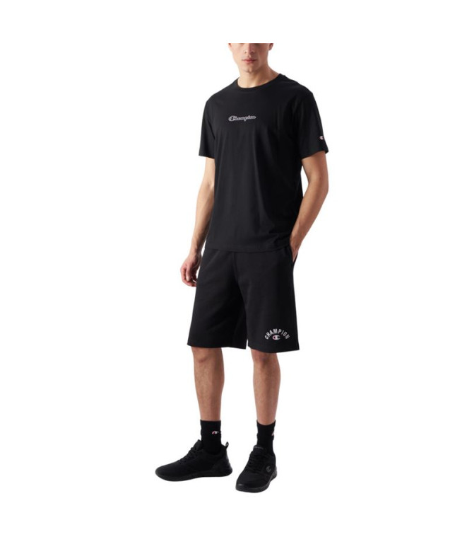 Camiseta Champion SS Hombre Negro