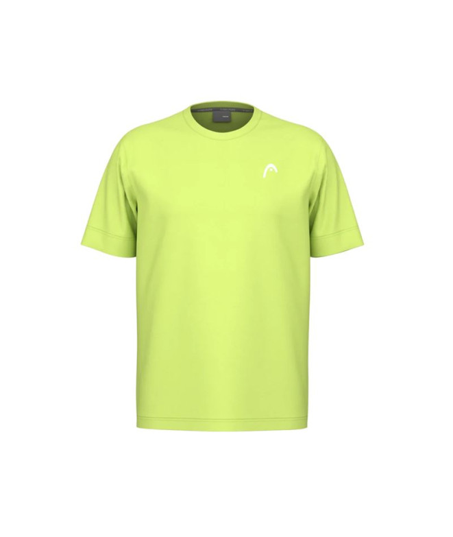 Camiseta de Pádel Head Slice II T-Shirt Homem Amarelo