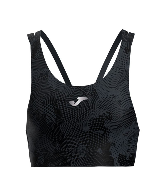 Sujetador deportivo de Running Joma R-City Negro Mujer