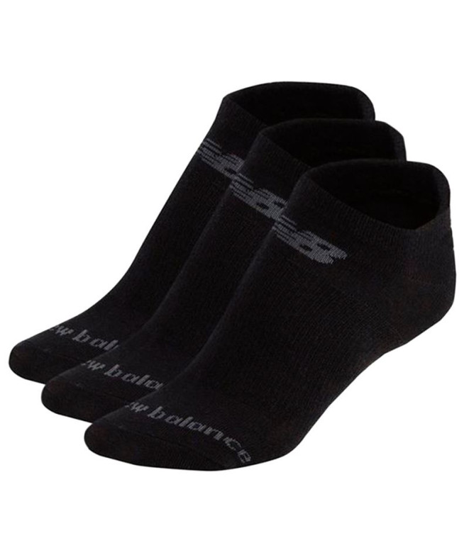 Calcetines New balance Performance Cotton Flat Knit No Show Negro Pack