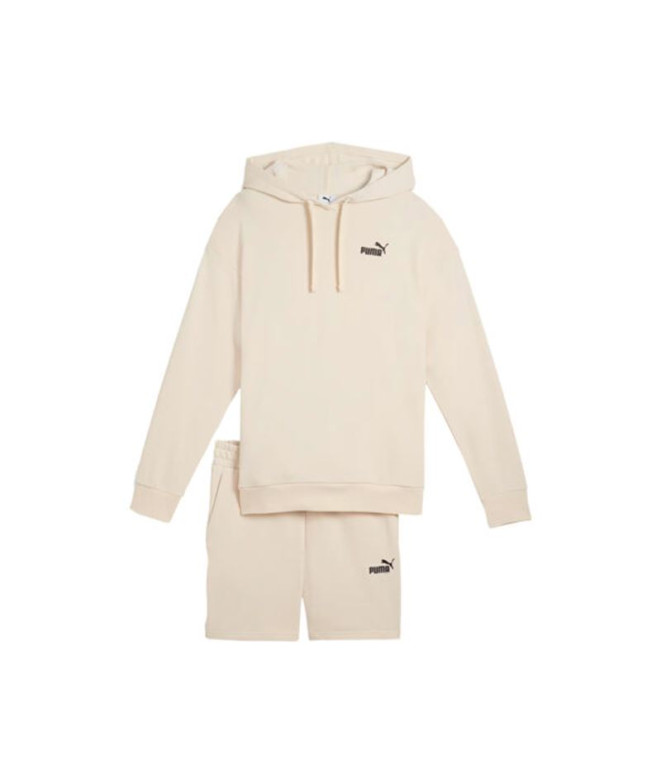 Fato de treino Puma Short Hooded Relaxed, Alpine Snow Mulher