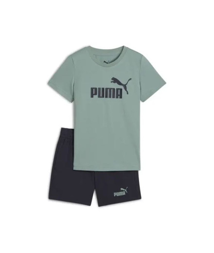 Camiseta Puma Essentials No.1 Logo An Niño Verde