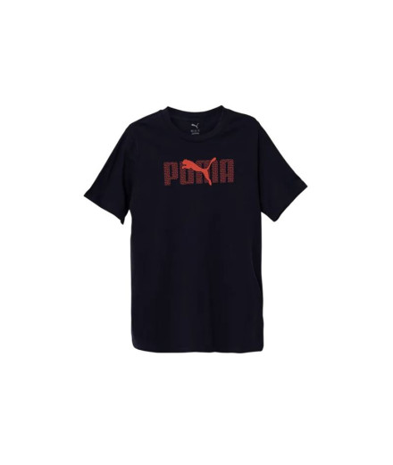 Camiseta Puma Essentials Logo Lab B, Novo Azul Marinho,...