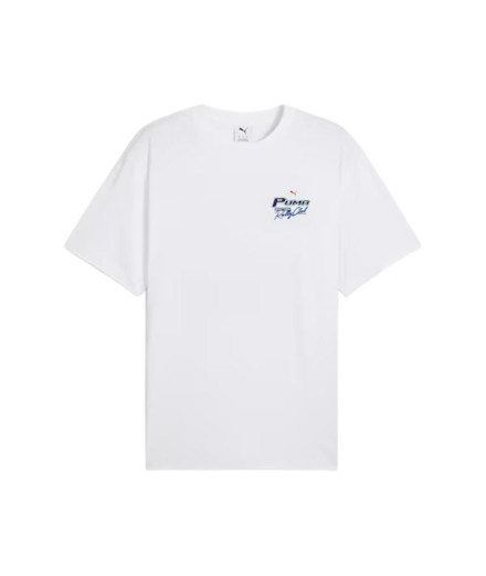 Camiseta Puma Graphics Moto Flag Branco Camiseta Puma Graphics Moto Flag Branco