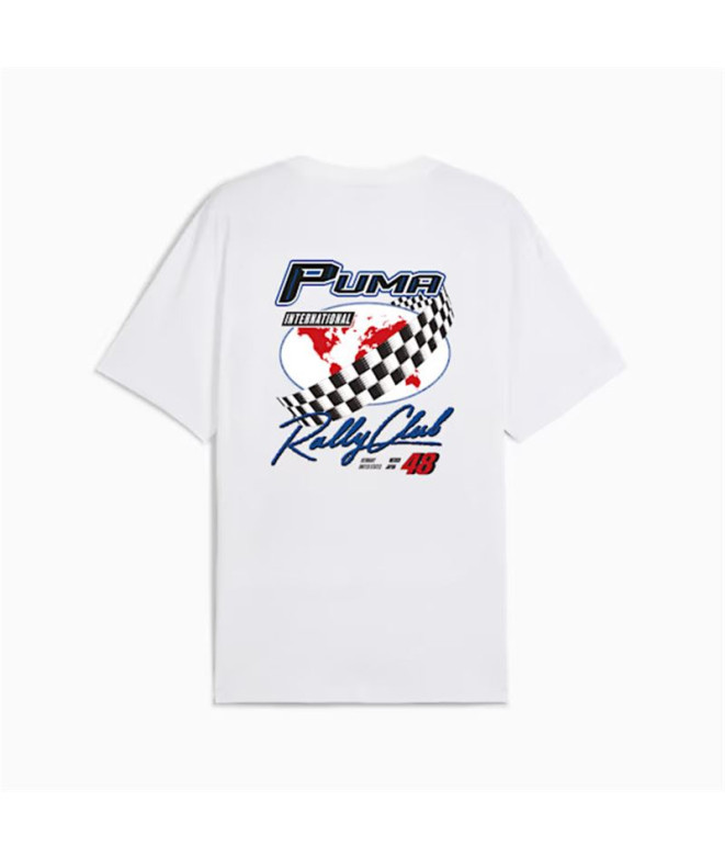 T-shirt Puma Graphics Moto Flag Blanc