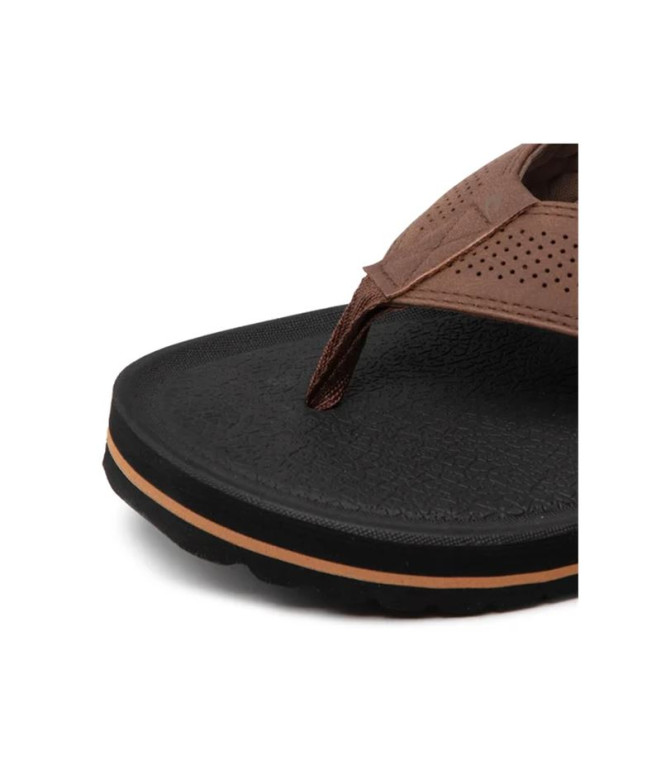 Chinelos Rip Curl Chiba Open Toe Marrom/Preto
