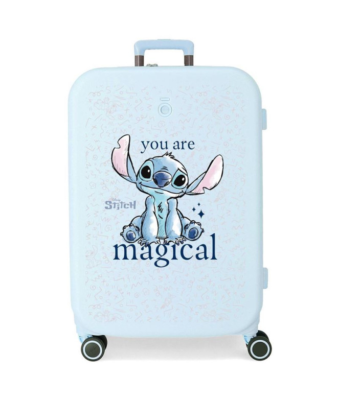 Maleta Disney Abs 70Cm 4R Stitch You Are Magical Azul