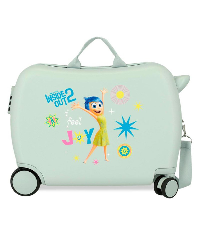 Maleta Infantil Disney 4W (2 Multi) Inside Out 2 Verde