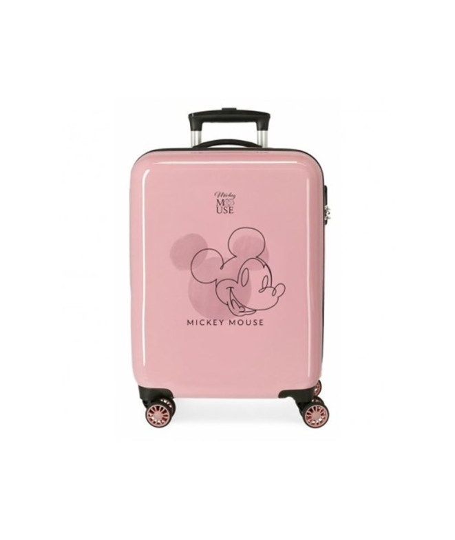 Valise Disney Valise Abs 55Cm 4R Mickey Outline Marine Bleu