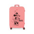 Mala Disney Abs 70Cm 4W Disney 100- Minnie Felicidade Coral Rosa