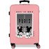 Maleta Disney Abs 68Cm 4W Minnie Y Mickey Paris Nude Rosa