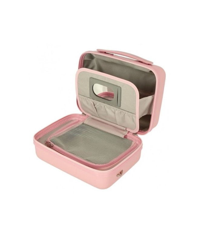 Estojo Disney Abs Mickey & Minnie Beijos Nude Rosa