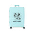 Valise Disney Abs 70Cm W/Exp 4W Mickey et Minnie Kisses Turquoise Bleu