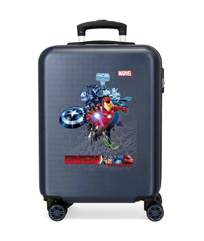 Trolley Marvel Abs 55Cm.4 Ruedas Avengers Armour Up Azul