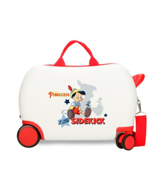 Mala Infantil Disney 4W 45Cm Pinóquio & Little Sidekick Branco