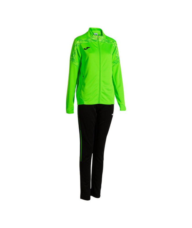 Chándal Joma Championship Viii Verde Flúor Negro Mujer