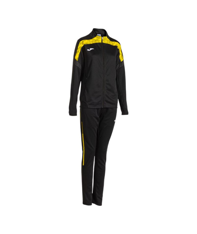 Chándal Joma Championship Viii Negro Amarillo Mujer