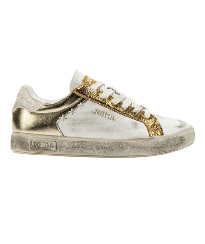 Zapatillas Joma C.Sunset Lady 2518 Blanco Oro Mujer