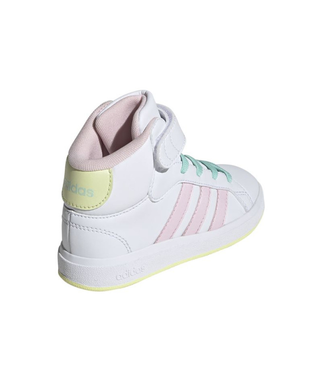 Zapatillas adidas Grand Court Mid Infantil Blanco