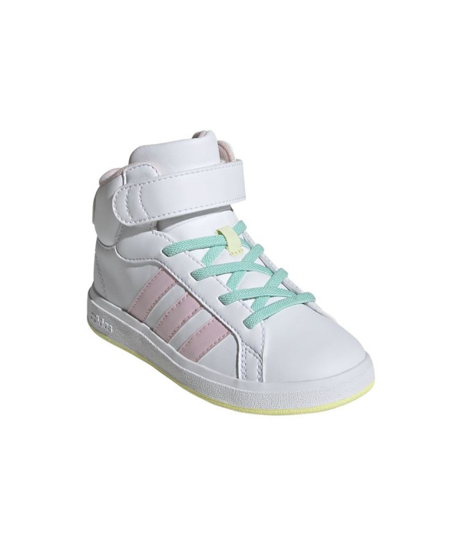 Sapatilhas adidas Grand Court Mid Infantil Branco