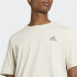 Camiseta adidas Essentials Single Embroidered Small Logo Homem Bege