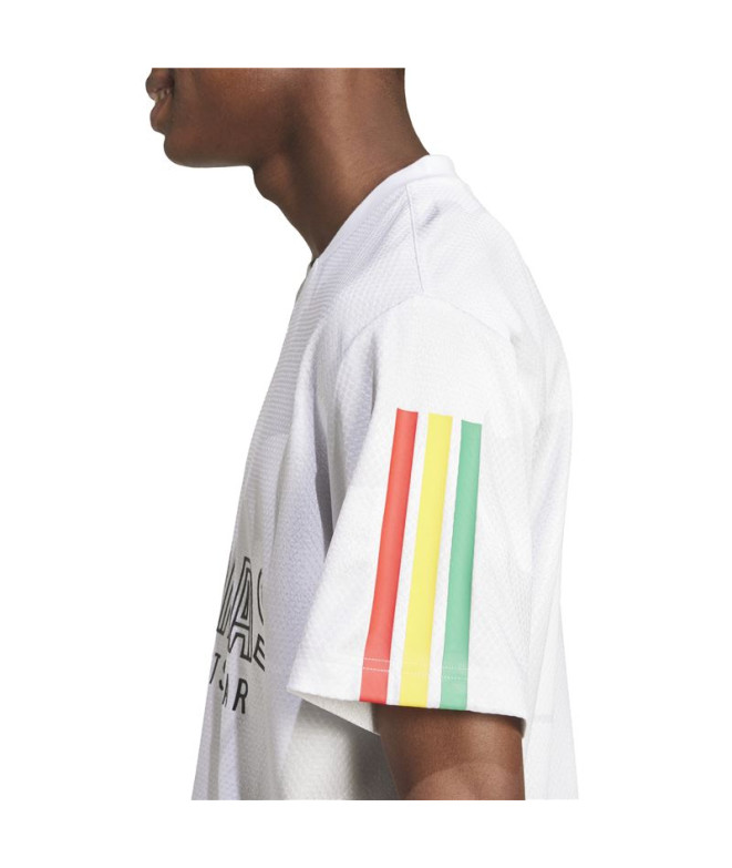 Camiseta adidas Tiro Np Hombre Blanco/Rojo