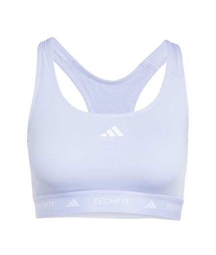 Sujetador Deportivo de Fitness adidas Techfit Mujer Azul Sujetador Deportivo de Fitness adidas Techfit Mujer Azul