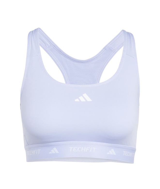 Sujetador Deportivo de Fitness adidas Techfit Mujer Azul