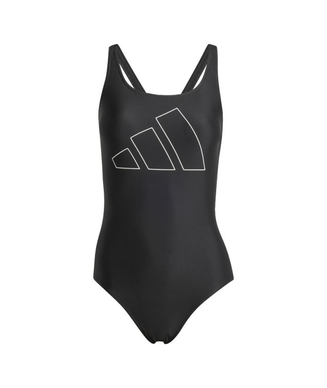 Fato de banho de Natação adidas Big Bars Suit Mulher Preto/Branco