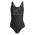 Fato de banho de Natação adidas Big Bars Suit Mulher Preto/Branco