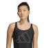 Fato de banho de Natação adidas Big Bars Suit Mulher Preto/Branco