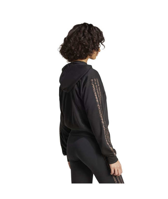 Sudadera adidas Rc 3Bandas Fz Hd Mujer Negro