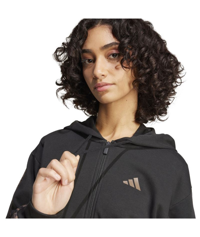 Sweat adidas Rc 3Bandas Fz Hd Femme Noir