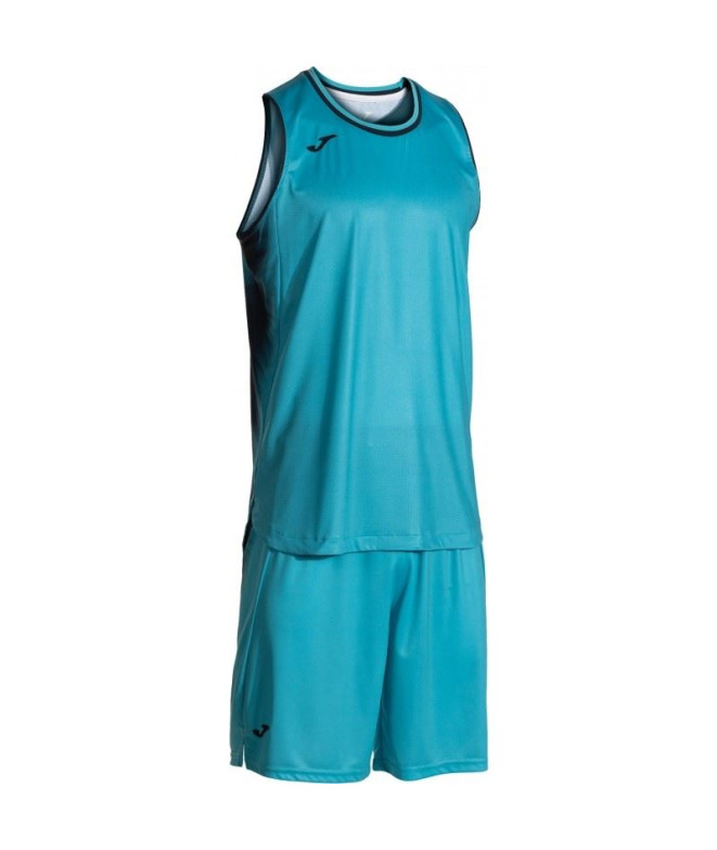 Conjunto de Fútbol Joma Final Four Hombre Turquesa Fluor