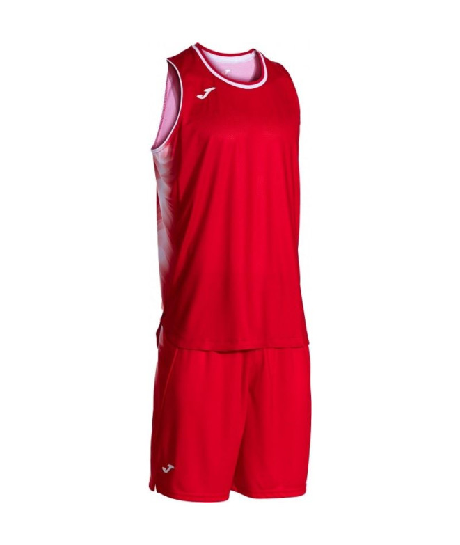 Conjunto de Fútbol Joma Final Four Hombre Rojo/Blanco