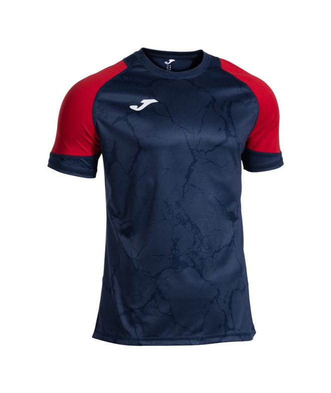 Camiseta Joma Hispa V Dark Navy Vermelho Homem