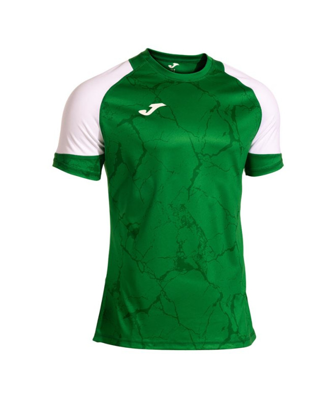 Camiseta Joma Hispa V Homem Verde/Branco