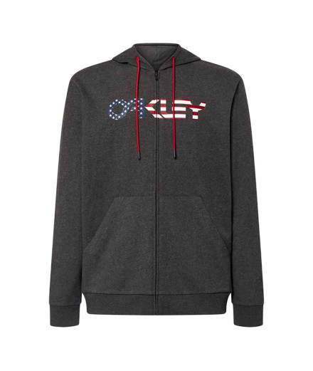 Chaqueta Oakley Teddy Full Zip Hoodie Hombre Gris