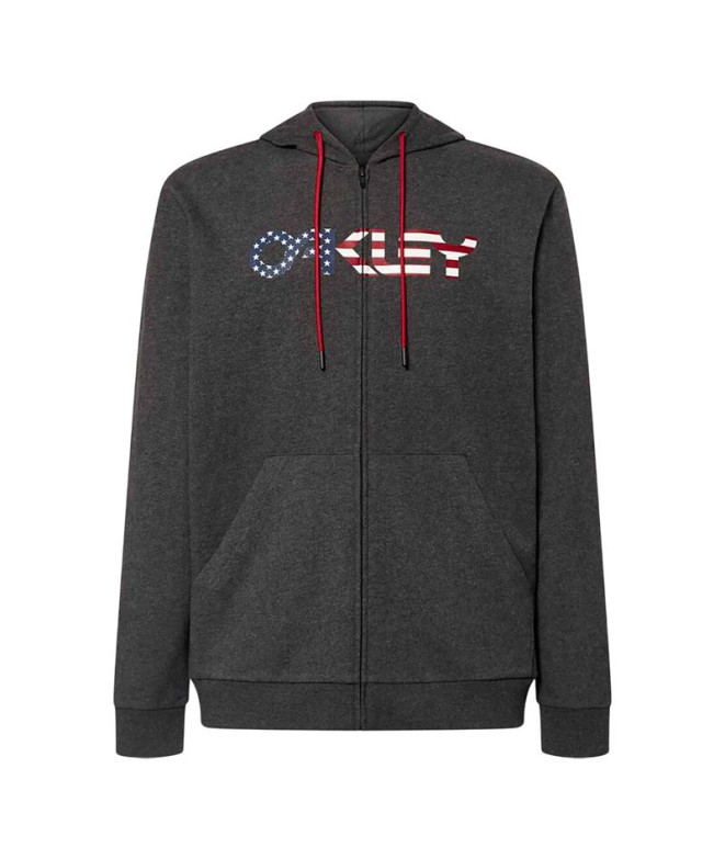 Chaqueta Oakley Teddy Full Zip Hoodie Hombre Gris