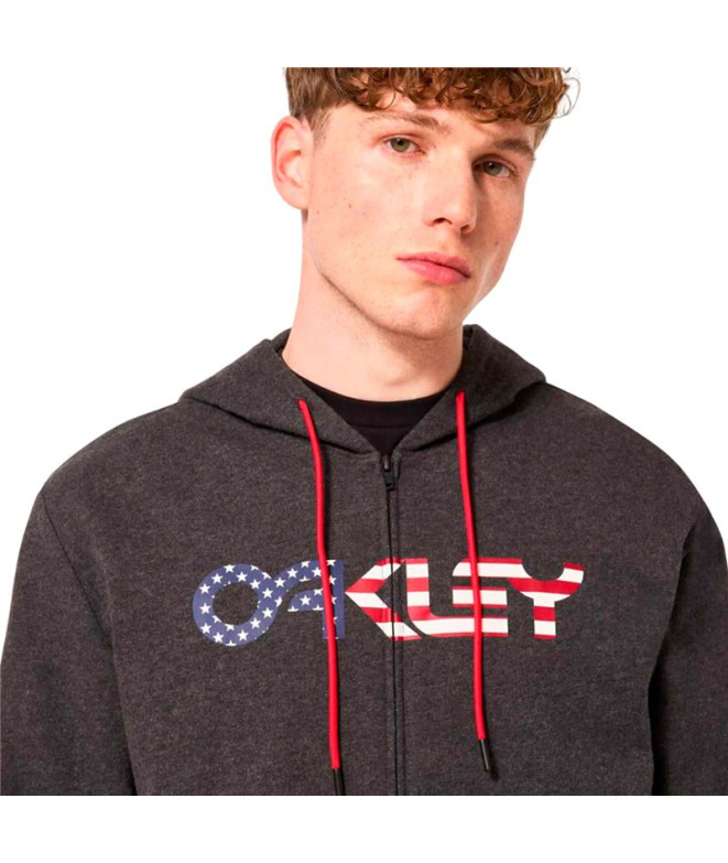 Casaco Oakley Teddy Full Zip Hoodie Homem Cinza