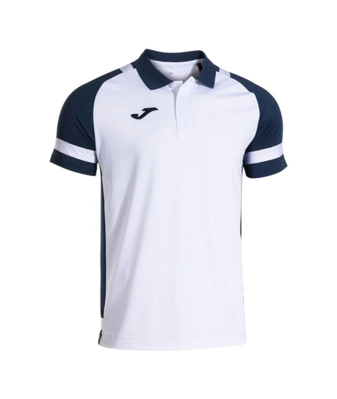 Polo Joma Líder Homem Branco/Marinho